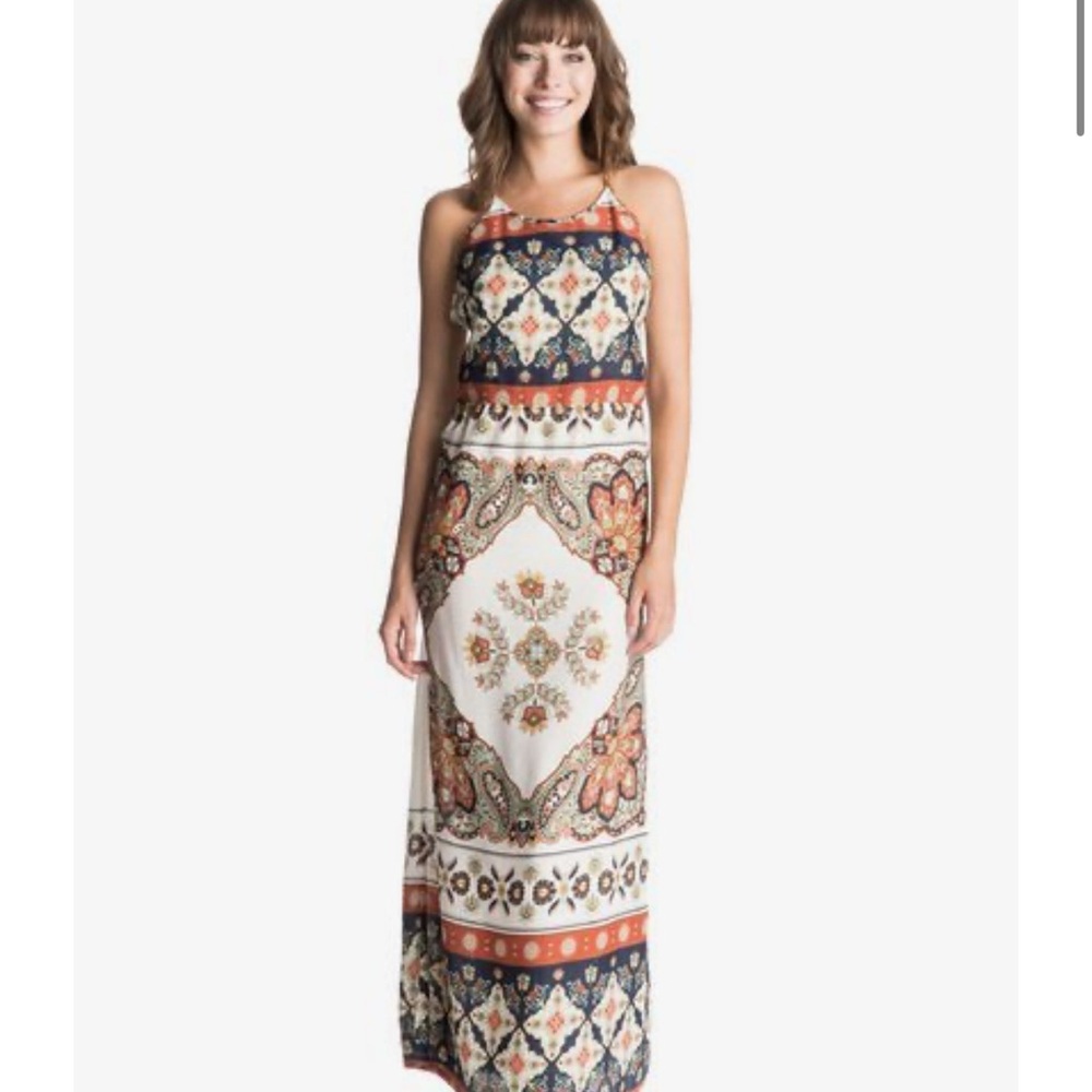 Roxy Multicolor Patterned Maxi Dress - image 1